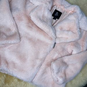 Pink Faux Fur Coat- Toddler